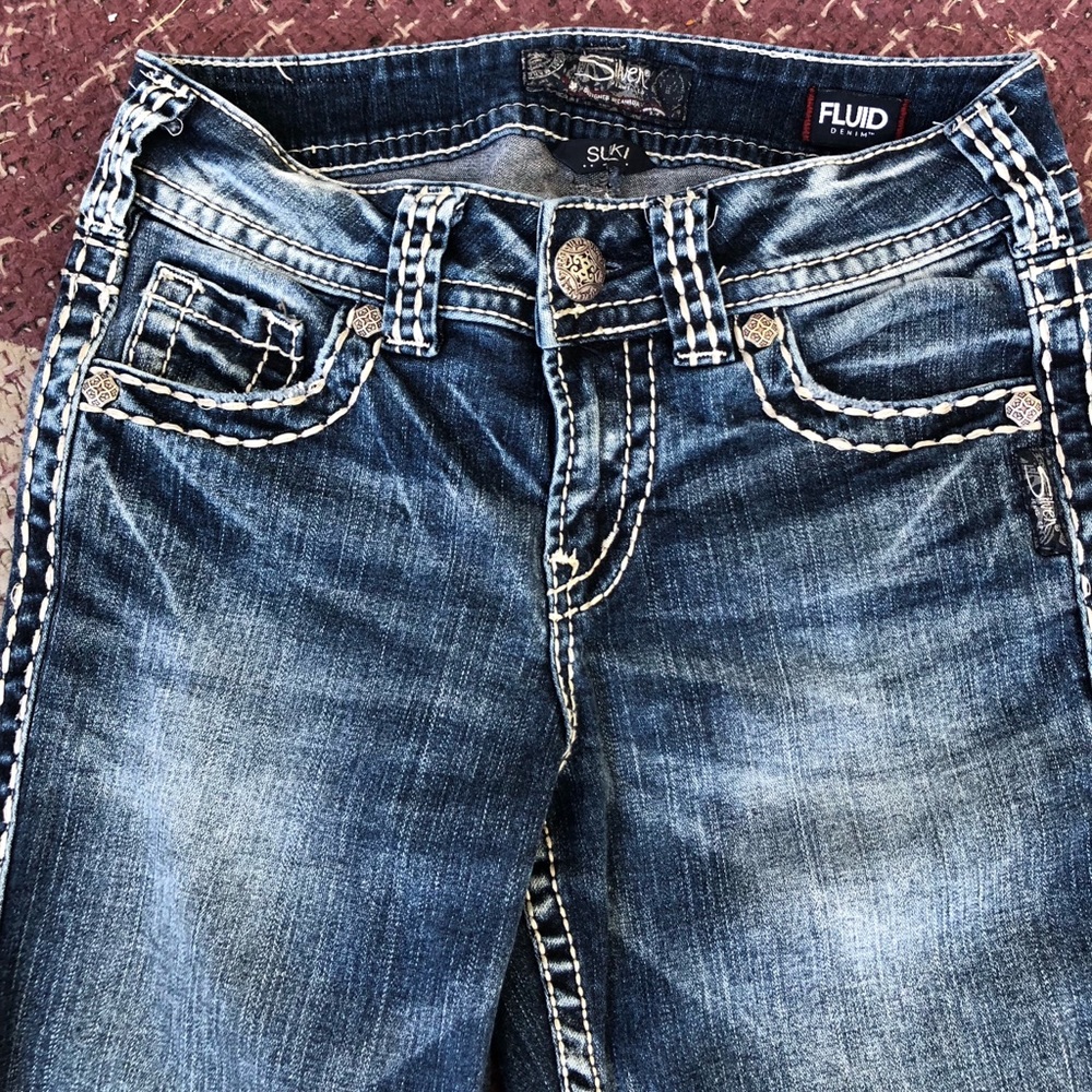 🧨Silver Suki capris s26 EUC